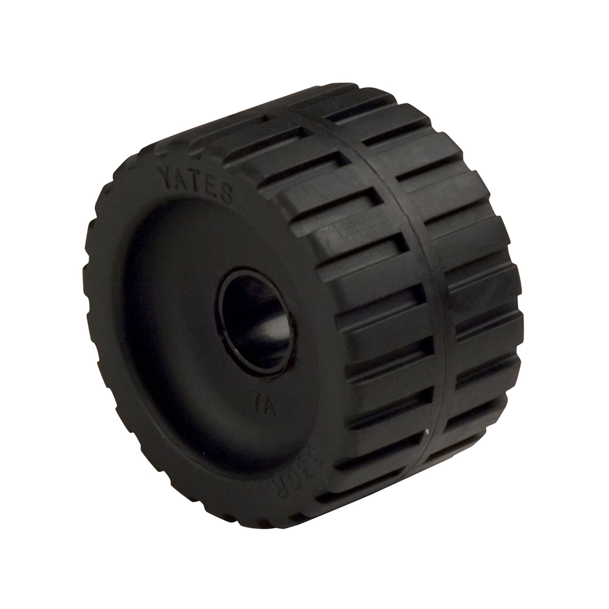 Ribbed Wobble Roller 5" - 1-1/8" ID w/Bushing Press In, UPC Label