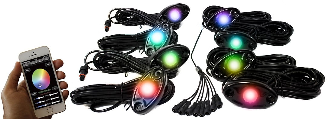 Colorsmart 8-LED Glow Pod Black Kit