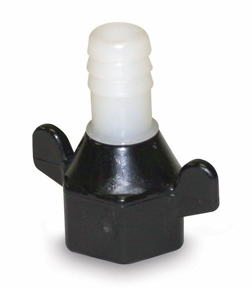 SHURFLO (244-2926) 1/2" x 14 NPT x 1/2" Barb Straight Wingnut Swivel Adapter