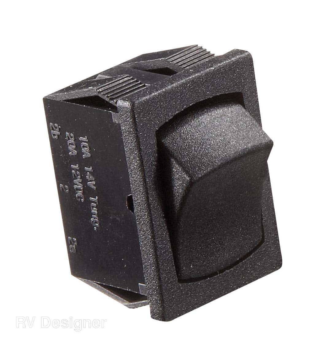 10A Black Rocker Switch