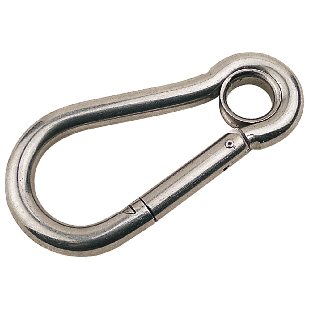 Sea-Dog 1516051 3/8" X 4" Stainless Steel Snap Hook with Eye & 2,000 lb. Break Strength