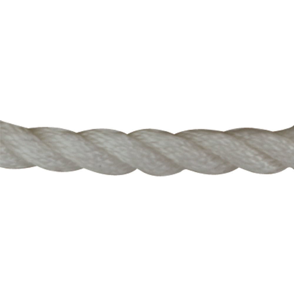 Sea Dog Anchor, Line, Twisted Nylon with Thimble, 3/8" x 100', White