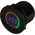 Round Voltage Meter 5V-15VDC - W/Ra