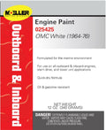 Sea Star Solutions 25425 Engine Paint for Evinrude, Johnson & Gale Outboard Motors - White
