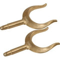 Brass Ribbed Horn Oarlock 2' -