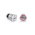Push Button Horn Switch  Red Halo