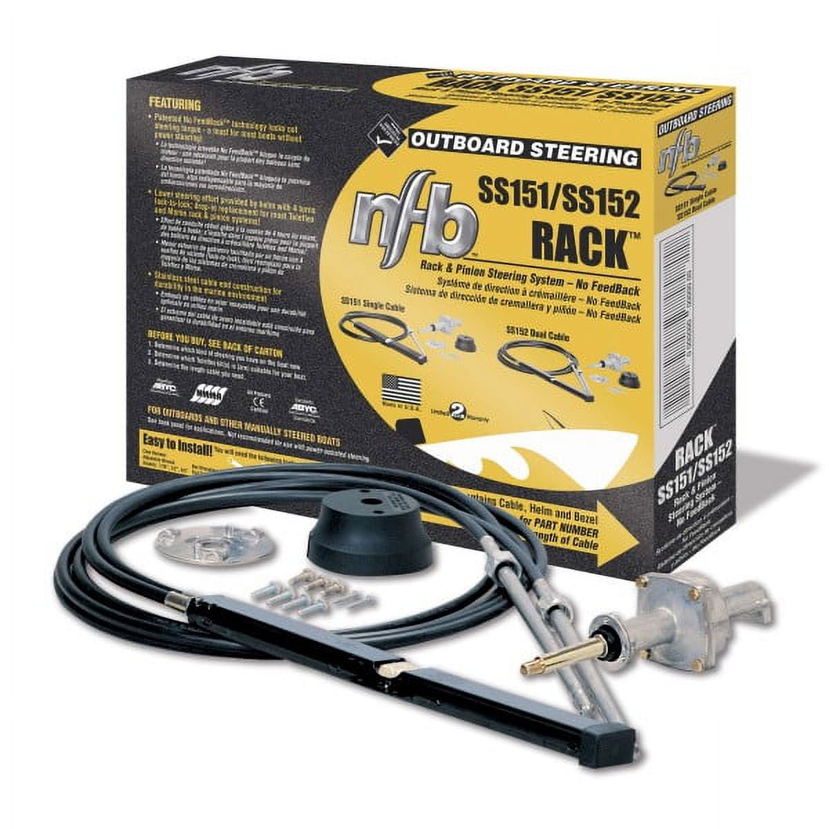 Steering Kit Back Mount Rack Nfb Dual 13
