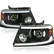 Projector Headlights with LED Bar M