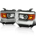 Projector Headlight with LED Bar