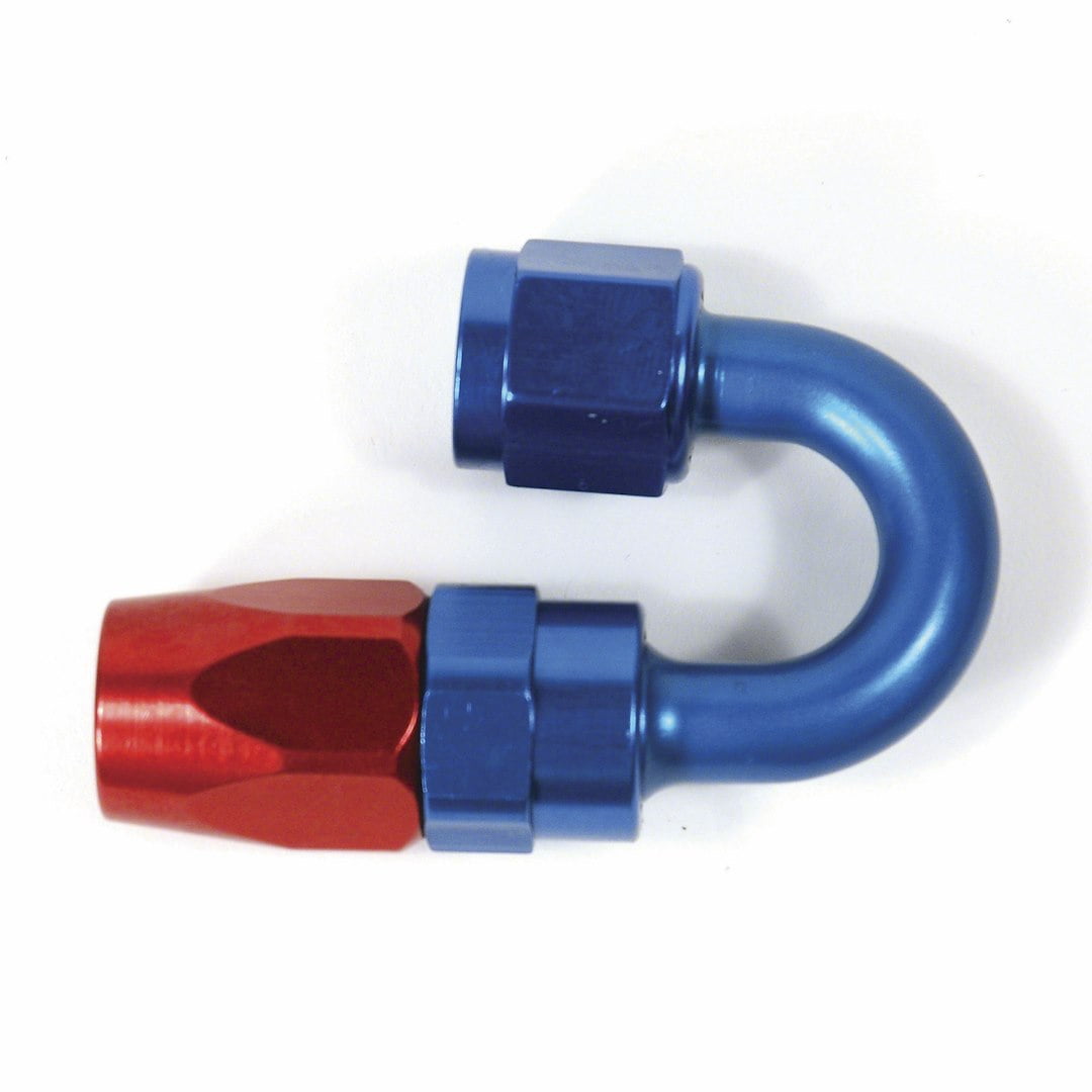 -6AN X 180  R/B Push-On Hose End