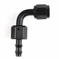-10AN X 90  Blk Push-On Hose End