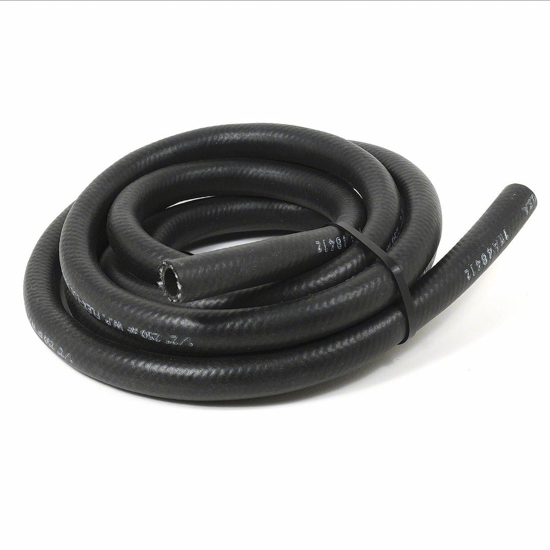 Blk Push-On Hose  -6AN X 25'