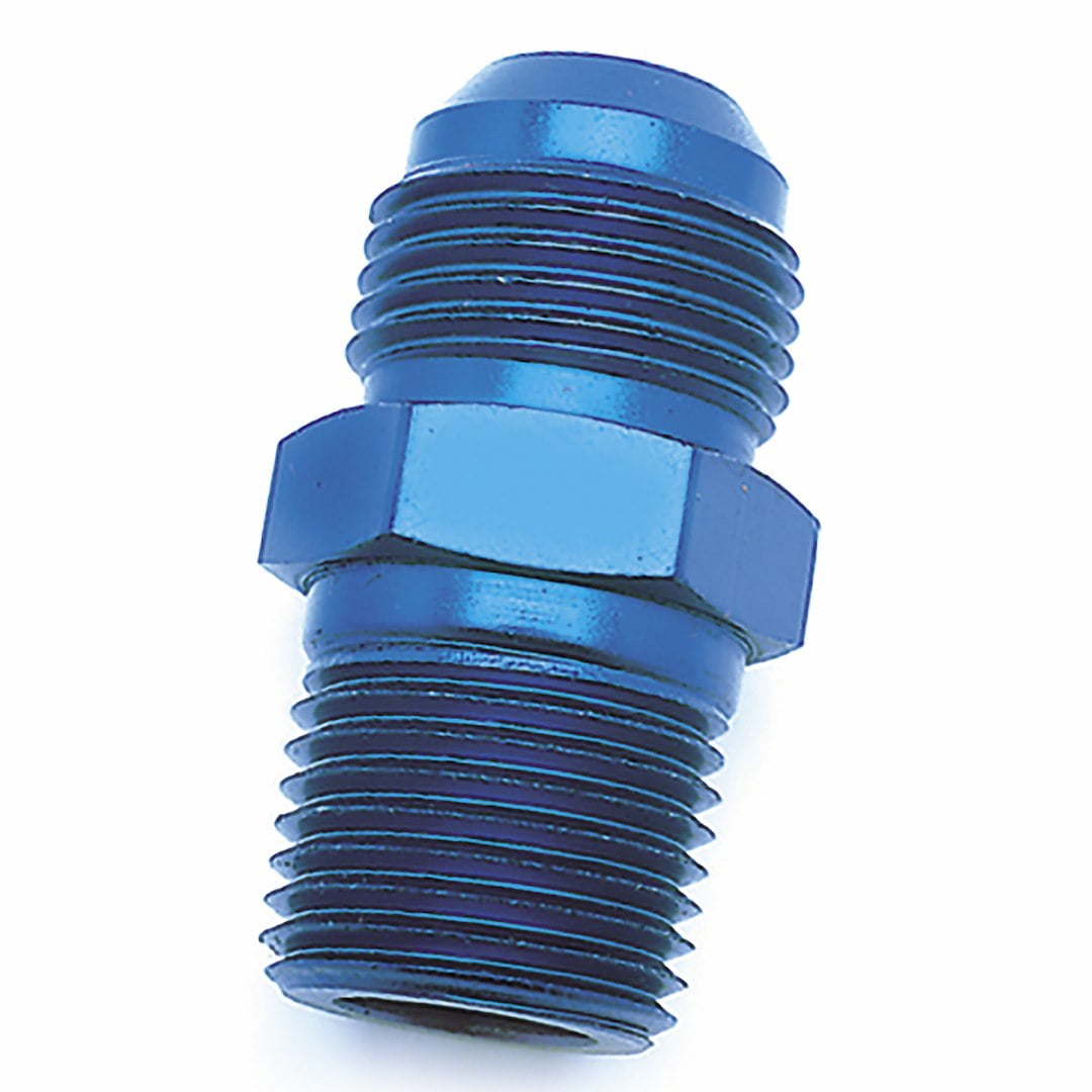 -4AN X1/8NPTF Blu ST Fl to Pipe Adp