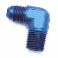 -6AN X 1/4NPTF 90  Blu Elbow