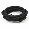 Blk Nylon SS Brd Hose  -8AN X 6'