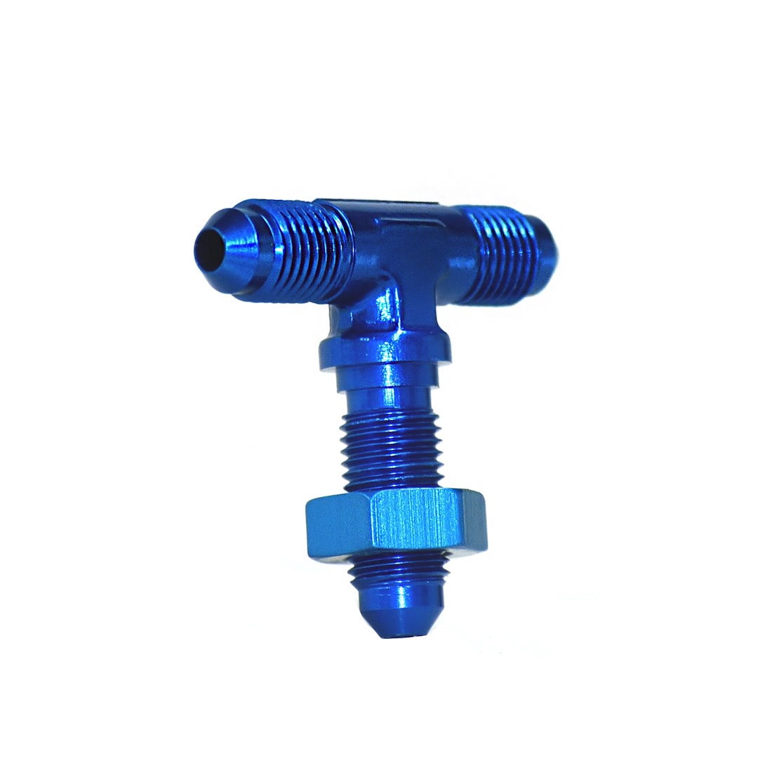 -4AN Blu Bulkhead Flare Tee