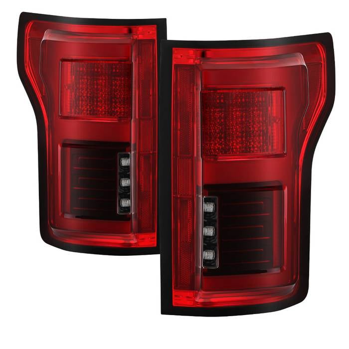 15-18 F150 Ltbar Taillight Red Clr