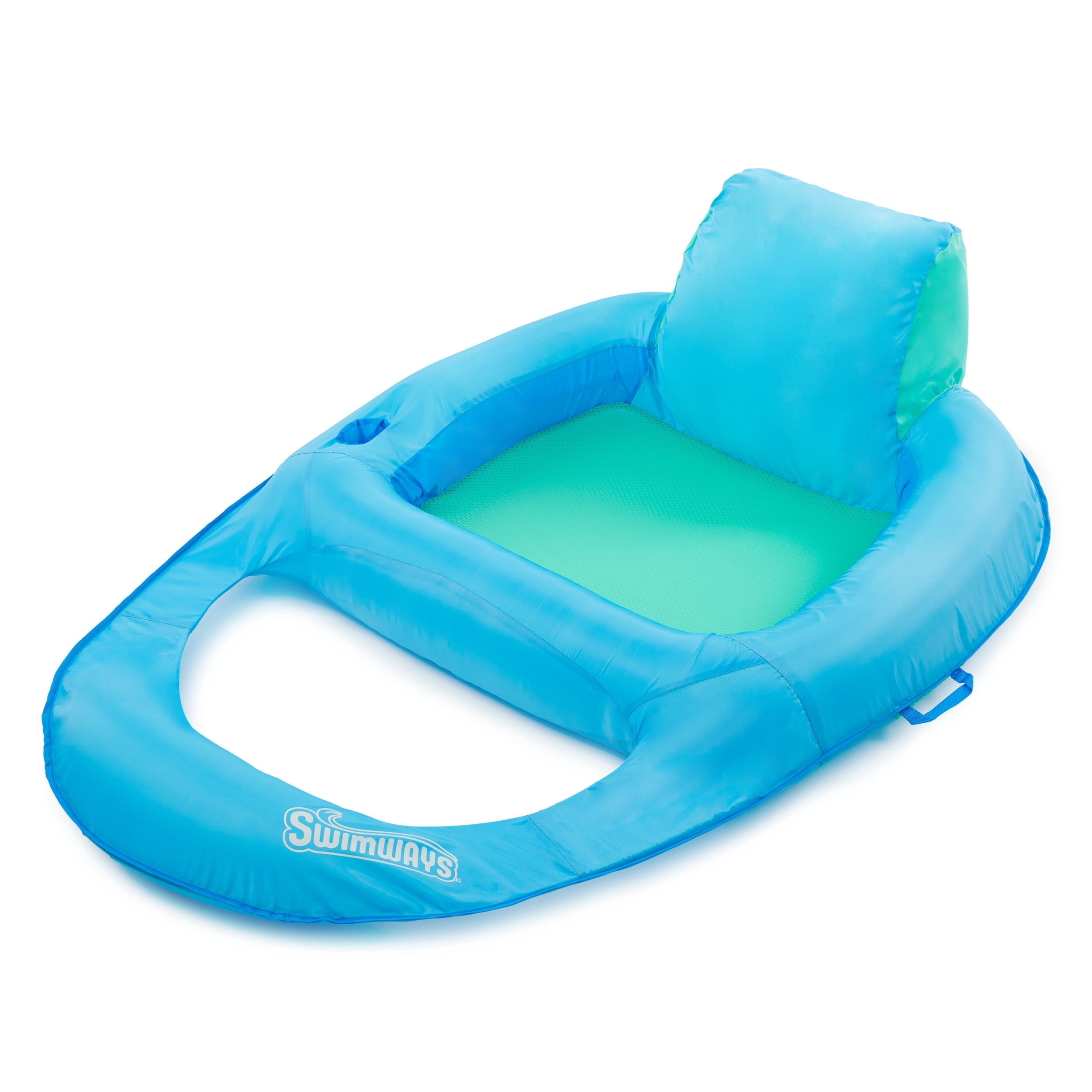 Premium Spring Float Recliner - Sky Blue/Aqua with PDQ