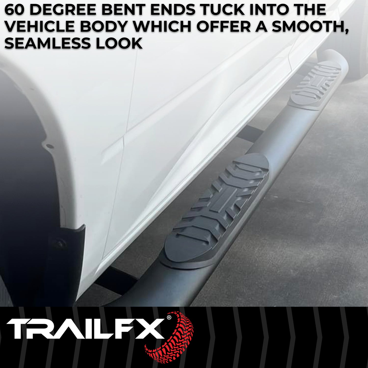 4' OVAL BENT SIDE BAR BLK