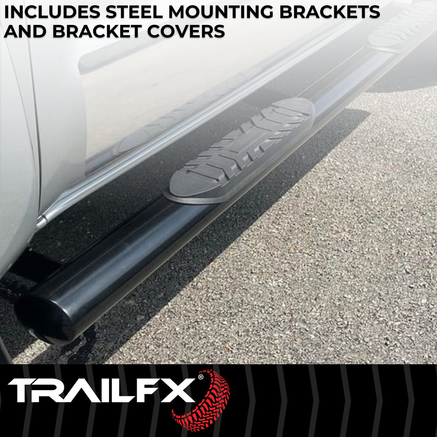 4' OVAL STRAIGHT BAR BLK