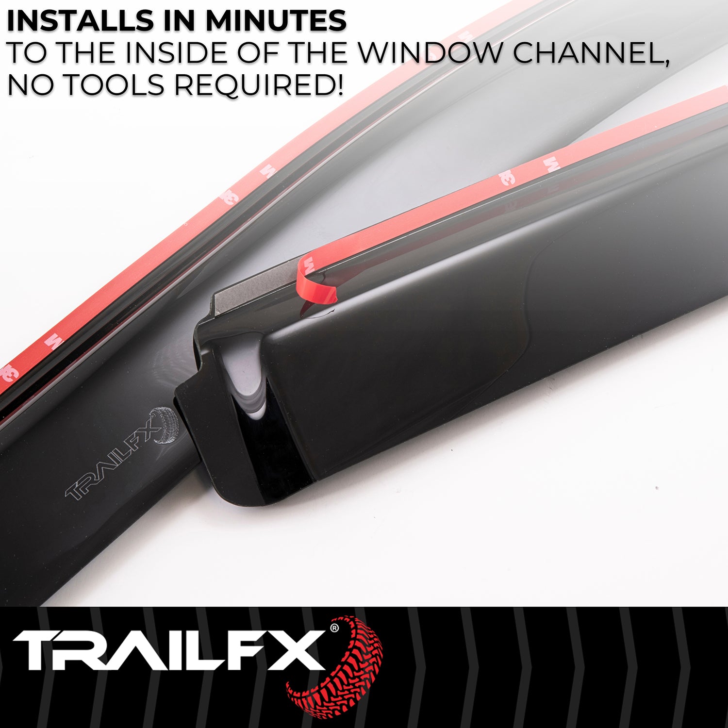 TFX INCHANNEL WNDW VENTS SMOKE 4PC