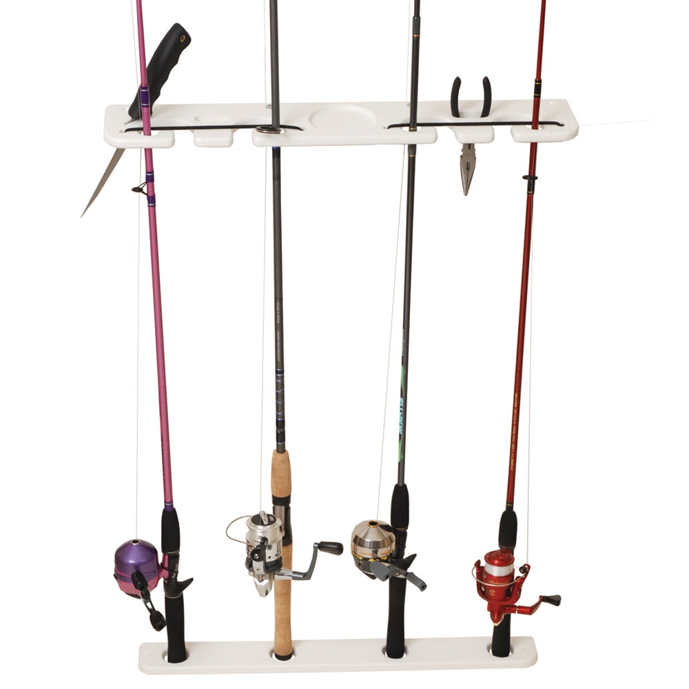 Rod Rack  4 Rod Deluxe Pontoon Whit