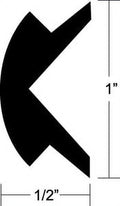 Rub Rail Insert Black 1"X 70'