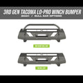 Tacoma Front Lo-Pro Winch Bumper / 3rd Gen / 2016-2023