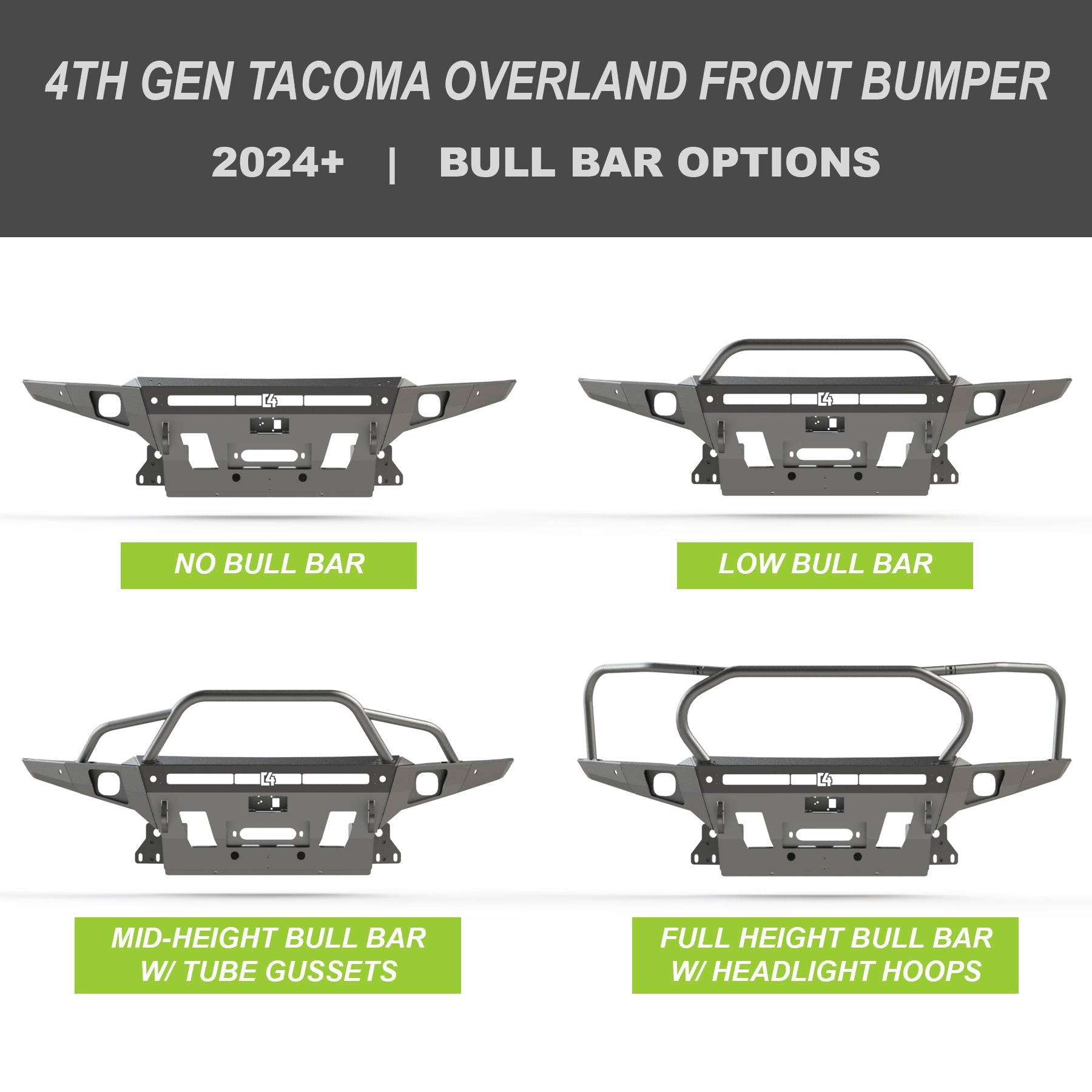Tacoma Overland Front Bumper / 4th Gen / 2024+