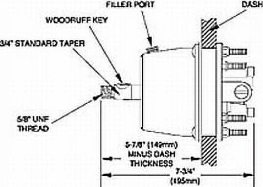 Back Mount Kit For Seastar Front Mount Helms Only