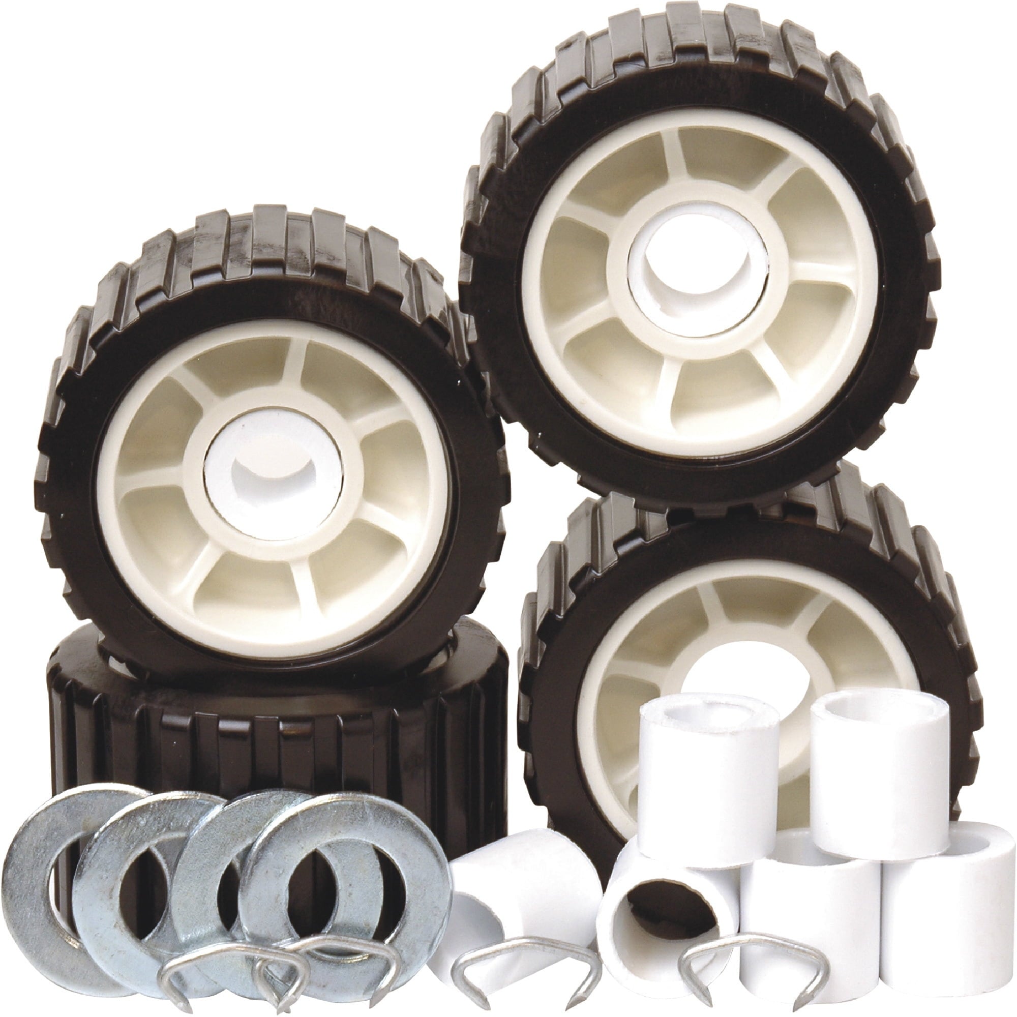 Wobble Roller Kit  5" Ribbed Black