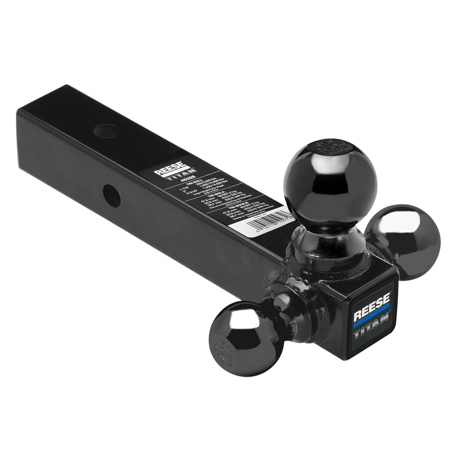 Tri-Ball Ball Mount  2-1/2' Sq. Hol