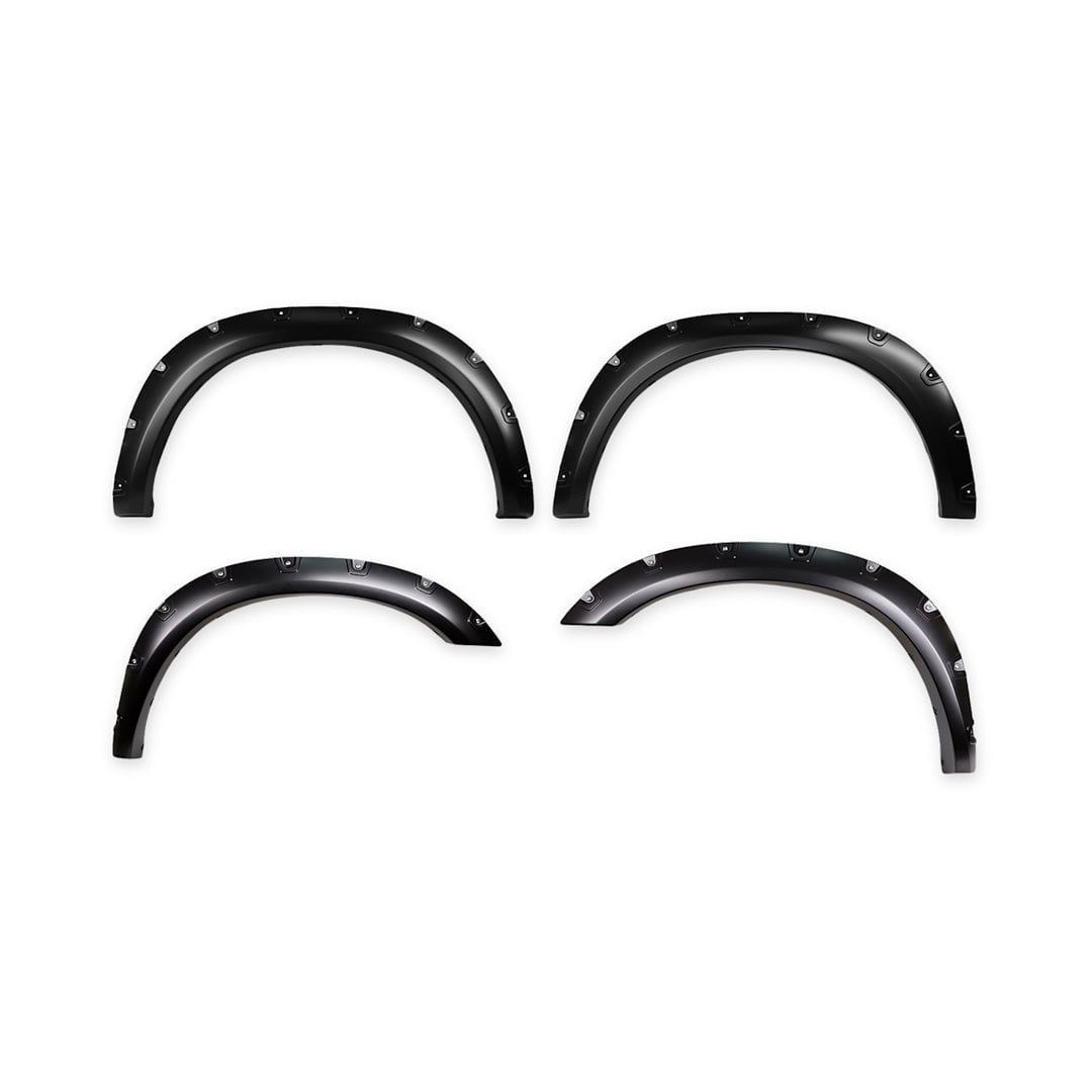 TrailFX Fender Flare - With Polished Stainless And Black Steel Rivets/ Stainless Hardware Kit