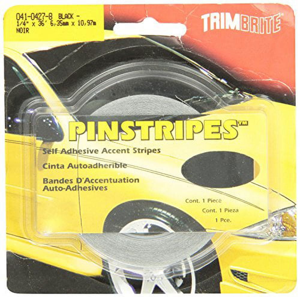 Trim Stripe 1/4 Pin Black