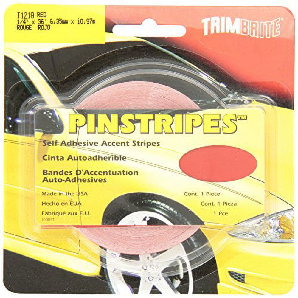 Trim Stripe Red 1/4 Tape