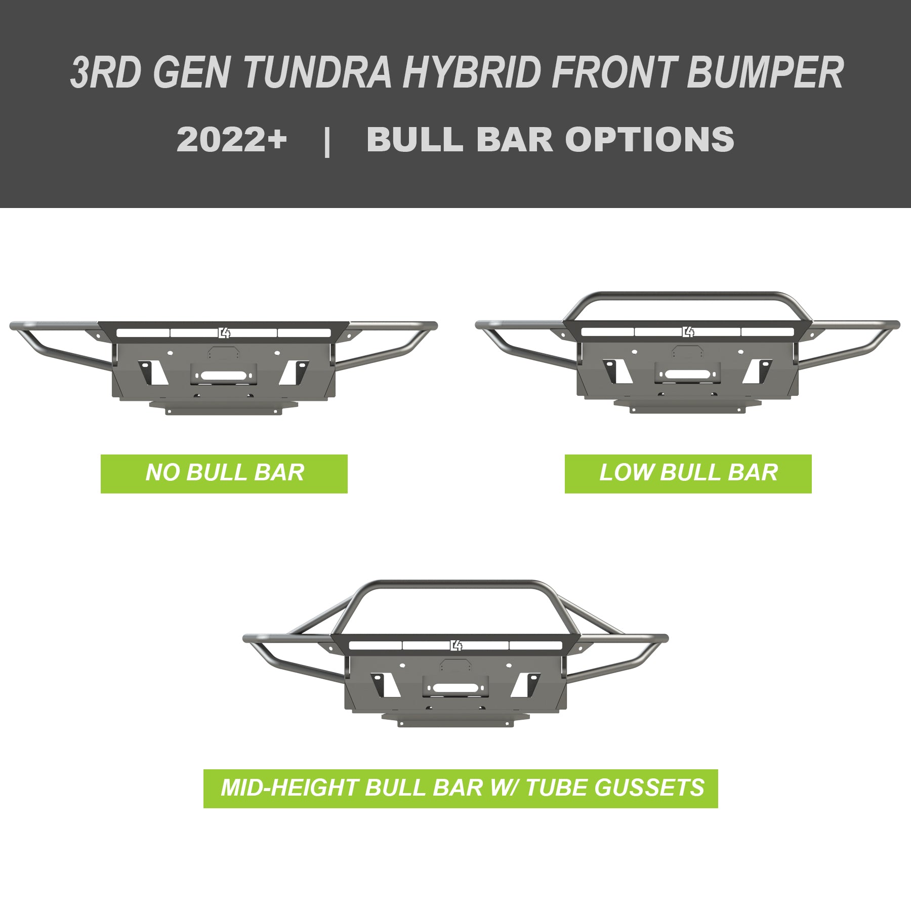 Tundra Hybrid Series Front Bumper / 3rd Gen / 2022+