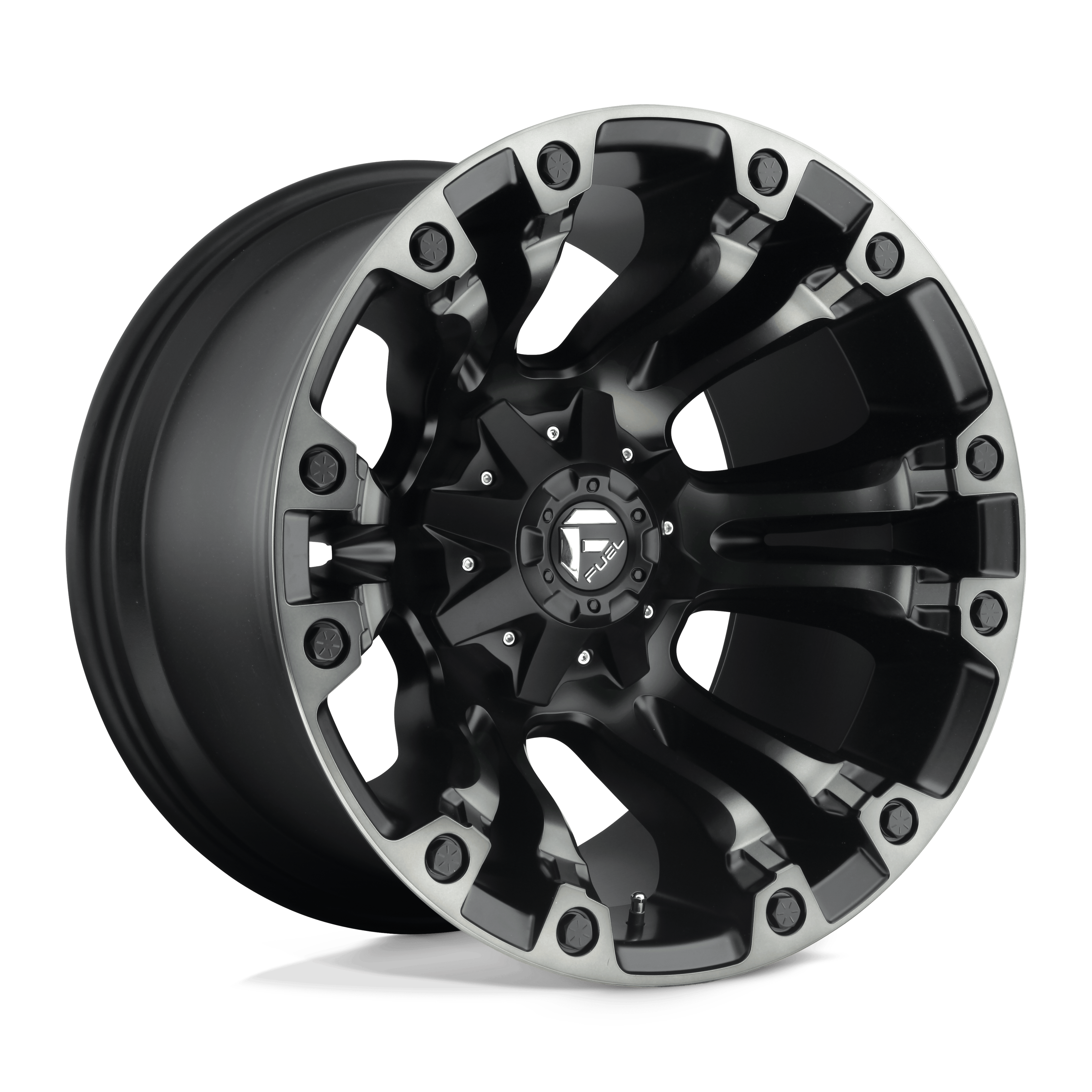 Fuel 1PC VAPOR 17X9 8X6.5 125 +1 M-BLK GT