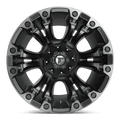 Fuel 1PC VAPOR 17X9 8X6.5 125 +1 M-BLK GT