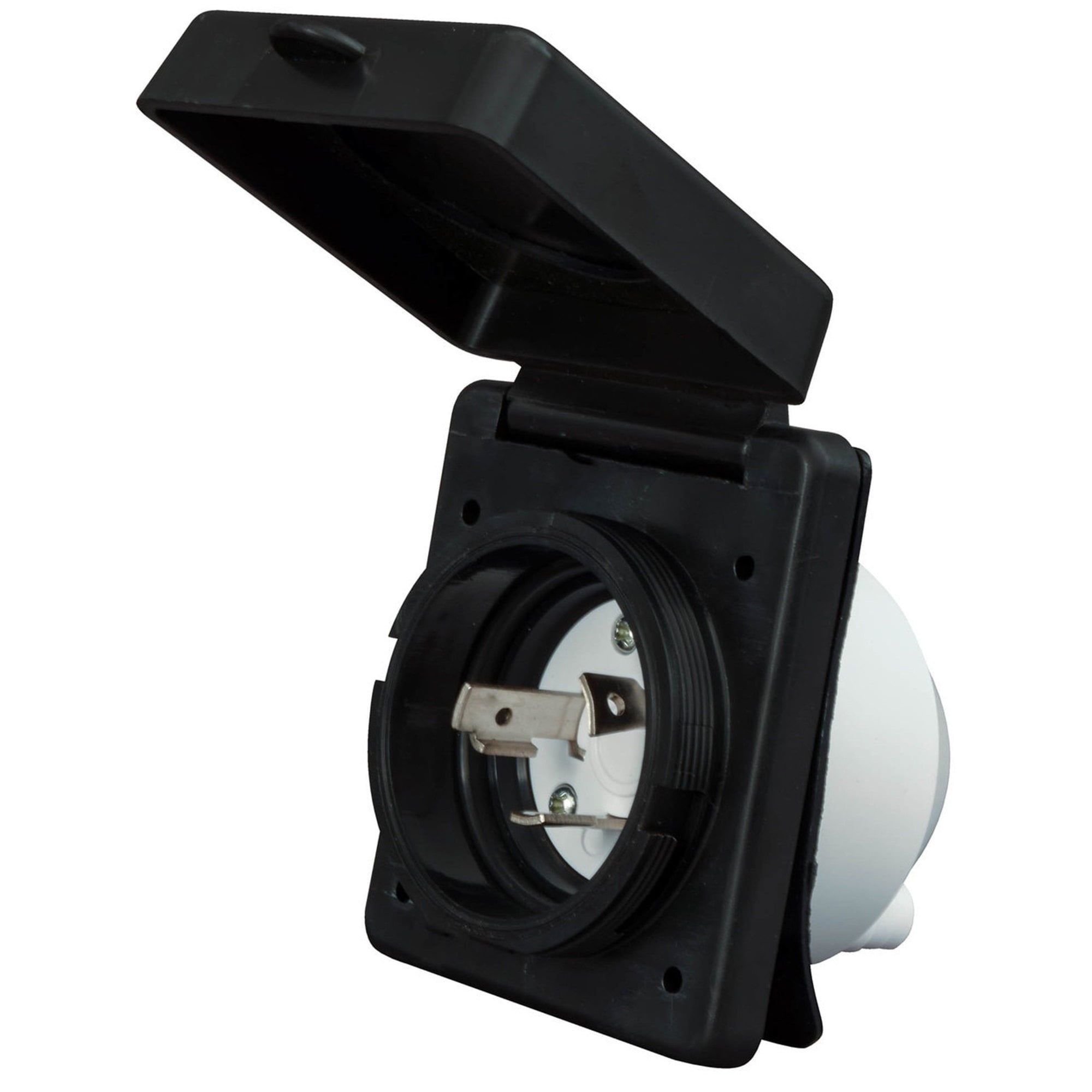 30A Inlet  Black  Carded