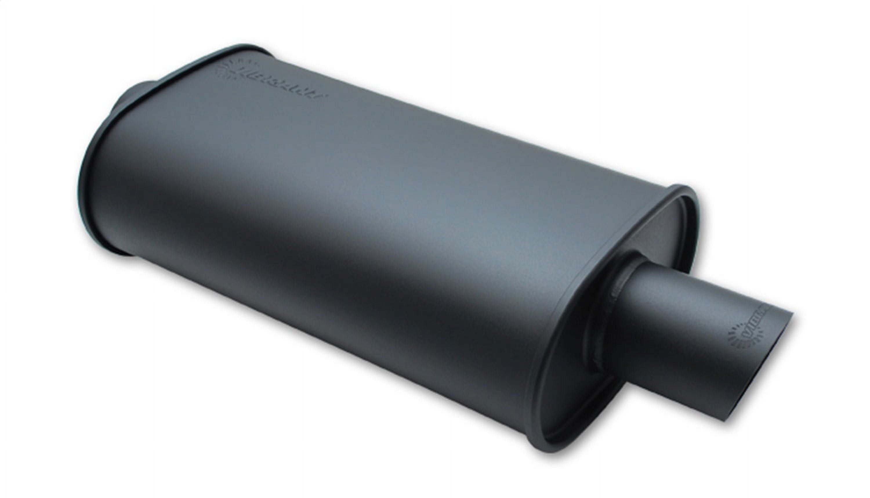 Flat Blk Oval Muffler
