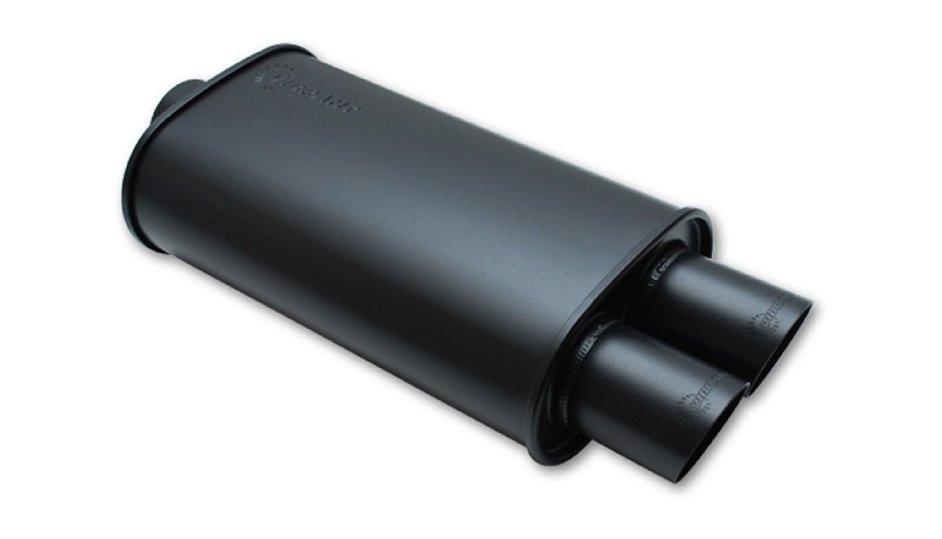 Flat Blk Oval Muff 2.5'