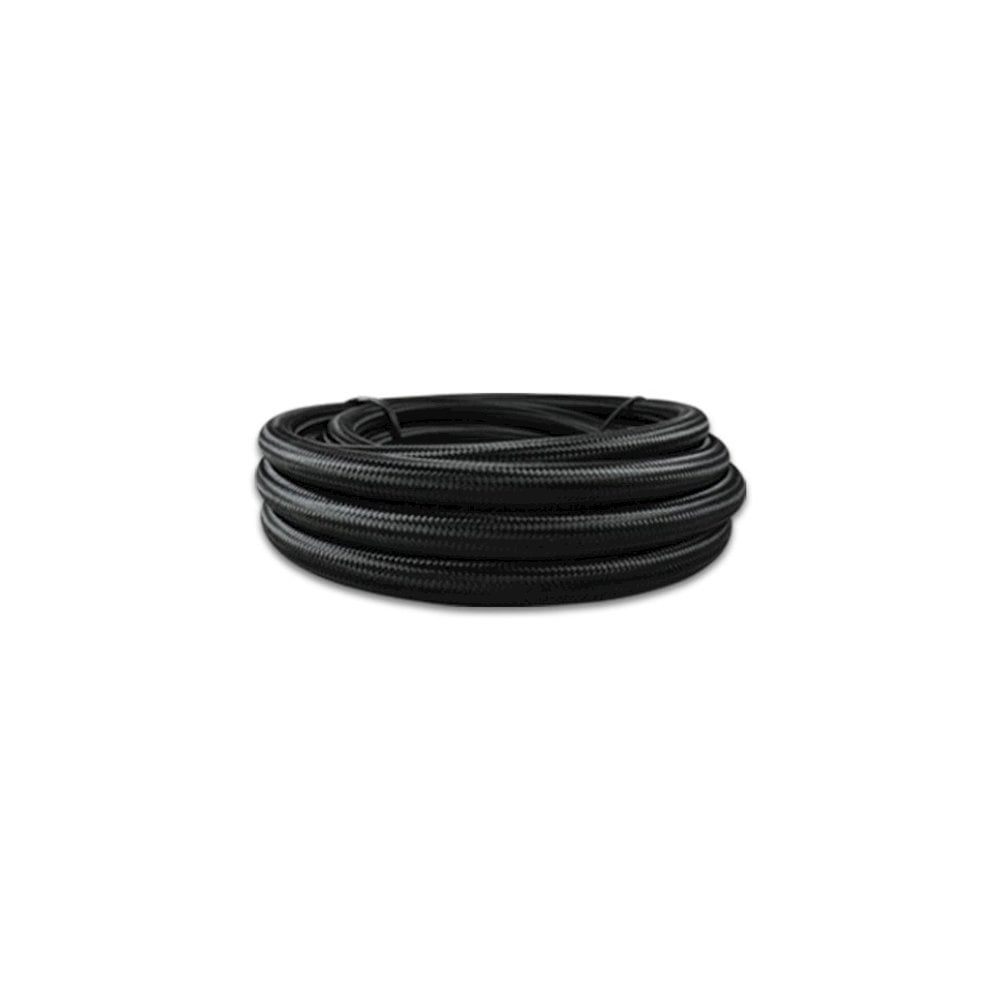 -6 an Black Nylon Braided