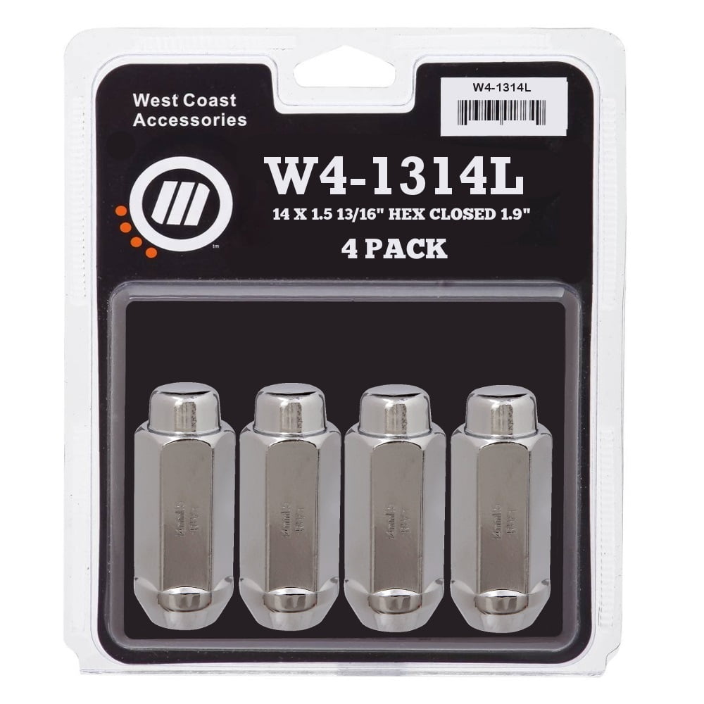 14X1.5 13/16 Hex Close 1.9 4 Pk