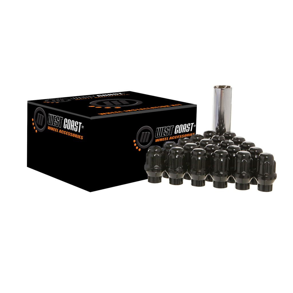 12MMX1.5 Et Spline 6 Lug Kit Blk