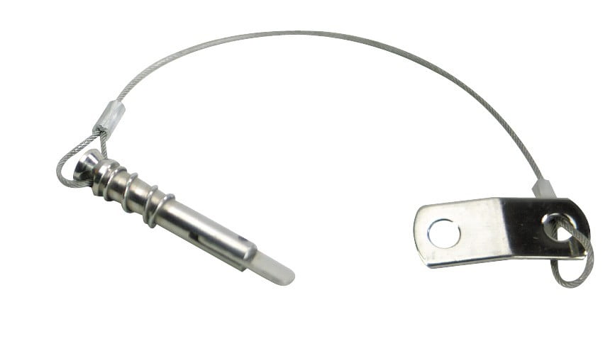 S.s. Spring Type Pin &Lanyard W/Tab