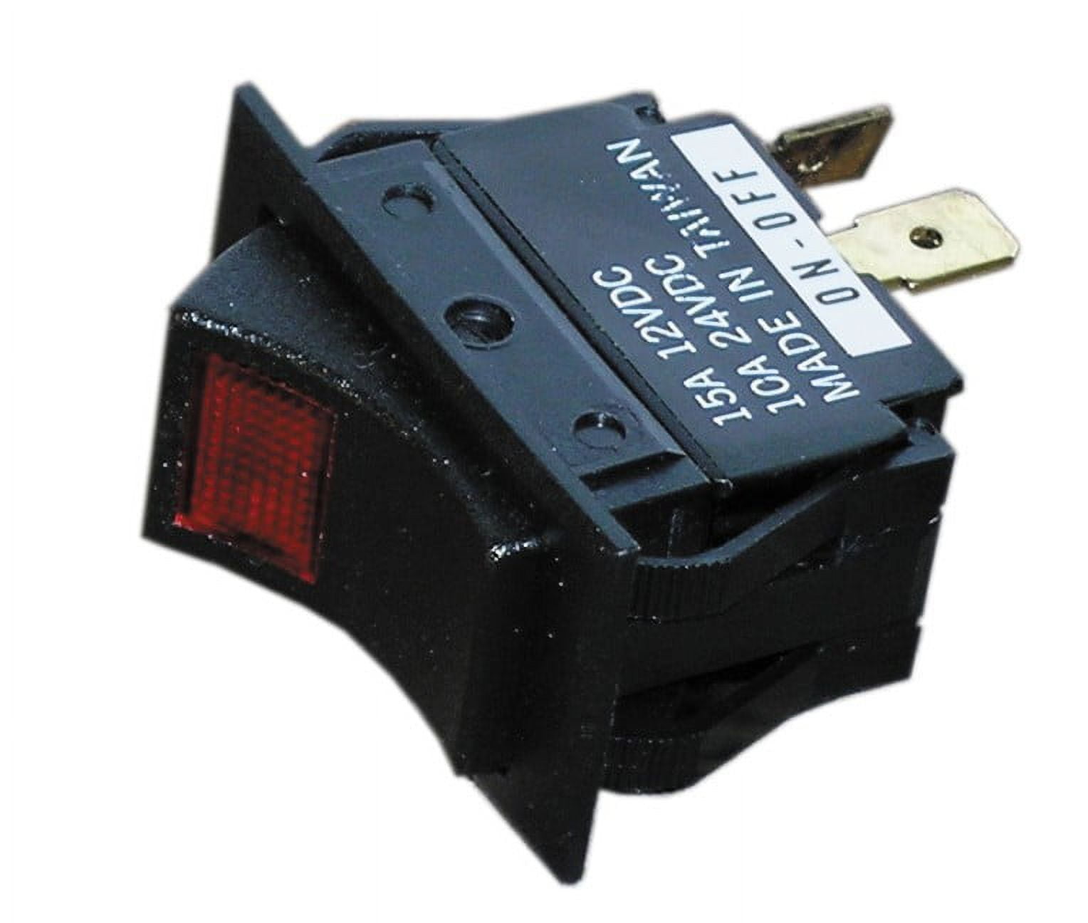 Black Rocker Switch (Mom. On/Off)