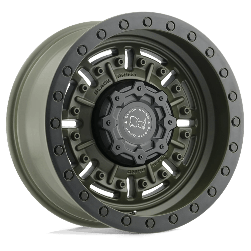 Black Rhino Hard Alloys BR ABRAMS 20X9.5 6X139 +12 112 OD GRN