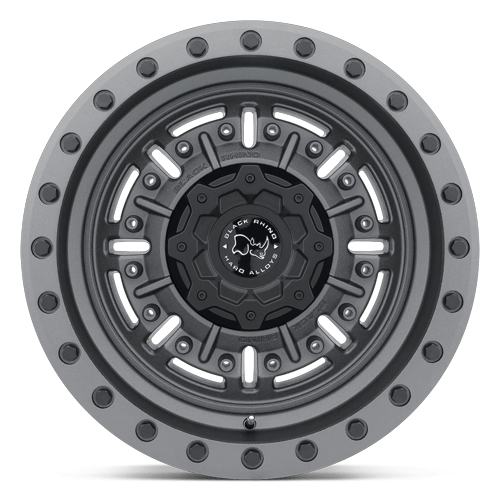 Black Rhino Hard Alloys BR ABRAMS 17X8.5 6X114 +0 76 TXT M-GNMTL