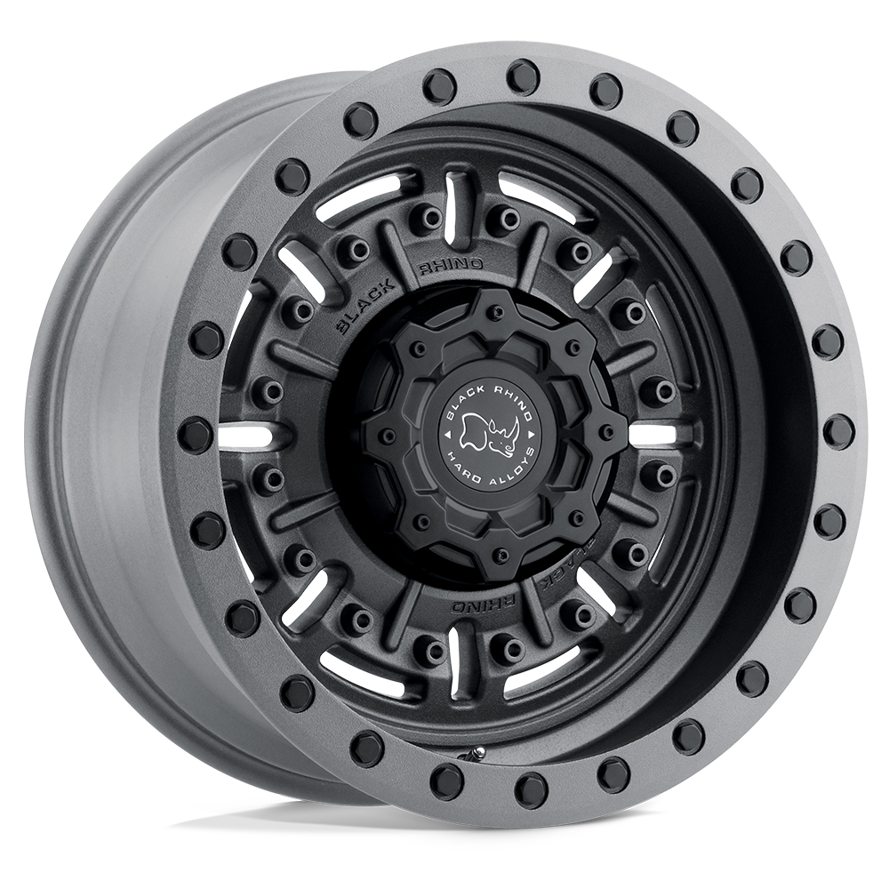 Black Rhino Hard Alloys BR ABRAMS 20X9.5 6X139 +2 112 TXT M-GM