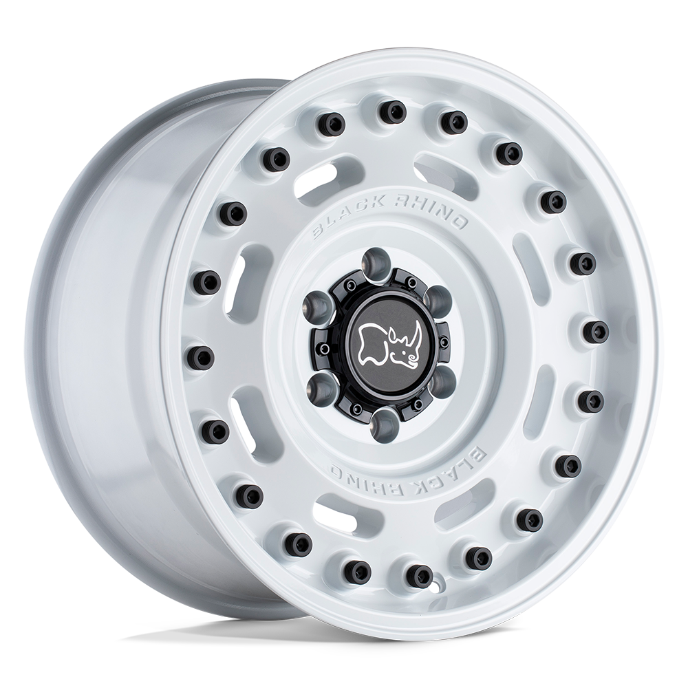 Black Rhino Hard Alloys BR AXLE 17X9.5 6X139 -18 112 G-WHITE